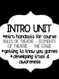 Drama binder organizer - UNIT 1 - TRUST AND AWARENESS - 1 