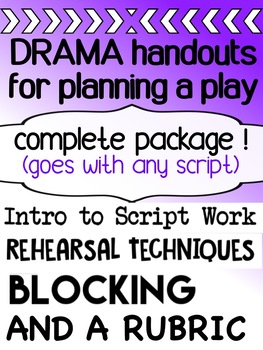 Preview of Drama bundle - Planning a play - for high school