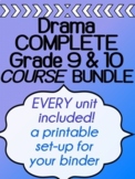 Drama complete course BUNDLE for a semester - Printable bi
