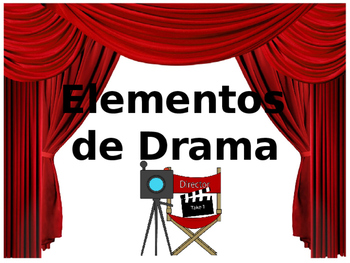 Preview of Drama elements powerpoint (Spanish)/ Elementos de drama