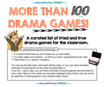 Preview of Drama games and activities