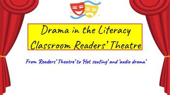 Preview of Drama in The Literacy Classroom - Mock Trial, Audio Drama, Improv & Devising!