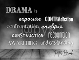 Drama is... Peter Brook dark
