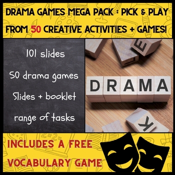 Preview of Drama games bundle - 50 games & activities for all ages & grades (100+ slides)