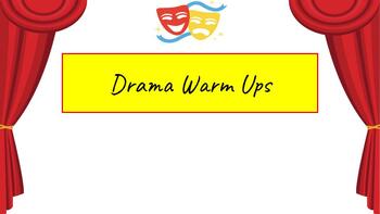 Preview of Drama warm ups and reflection tasks