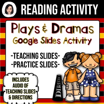 Preview of Dramas and Plays Introduction Google Slides Activity (Distance Learning)
