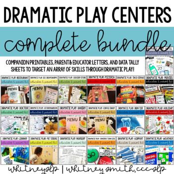 Preview of Dramatic Play Center Educator & Parent Kit Complete Bundle