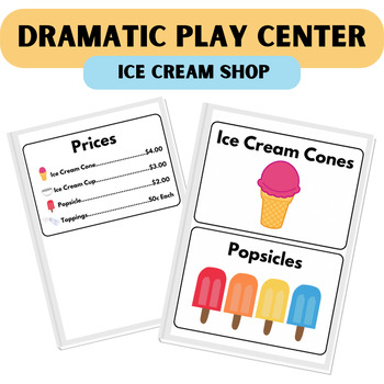 Preview of Dramatic Play Center- Ice Cream Shop