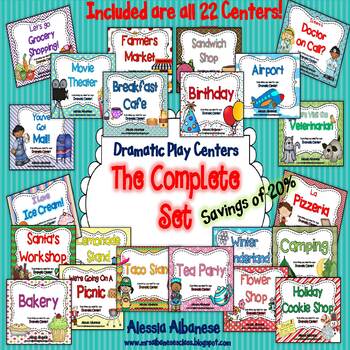 Preview of Dramatic Play Centers - The Complete Set {BUNDLE}