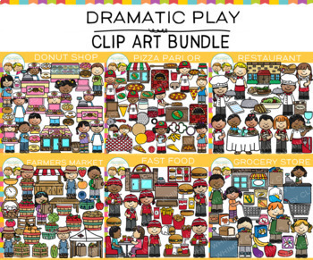 Preview of Dramatic Play: Community Helpers Clip Art