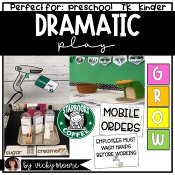 Preview of Dramatic Play Coffee Shop Starbooks