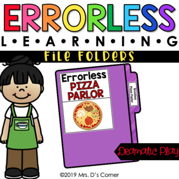 Preview of Dramatic Play Errorless Learning File Folder Activities [10 file folders!]