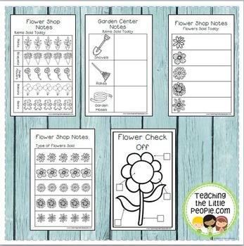 Dramatic Play Forms for Writing - Flower Shop/Garden Center Theme