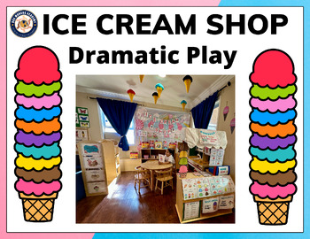 Preview of Dramatic Play Ice Cream Shop Posters - Daycare & Preschool