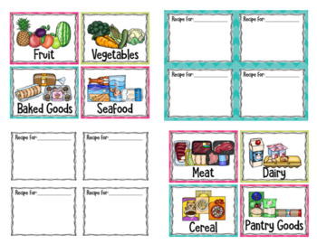 Dramatic Play Kitchen Labels & Recipe Cards by Early Childhood Exploration