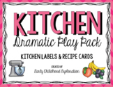 Dramatic Play Kitchen Labels & Recipe Cards
