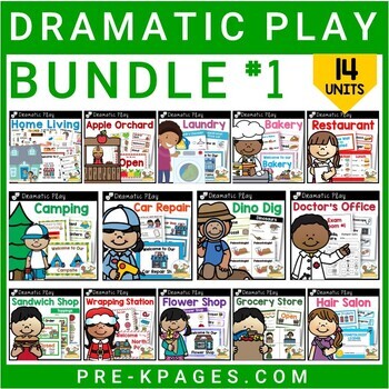 Preview of Dramatic Play Bundle 1 for Preschool, Pre-K and Kindergarten