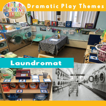 Preview of Dramatic Play Laundry Visuals and Printables for Pretend Play (Laundromat)