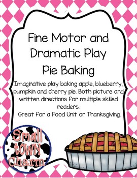 Preview of Dramatic Play Pie Baking