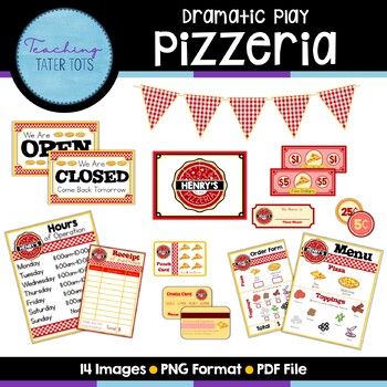Preview of Dramatic Play- Pizzeria