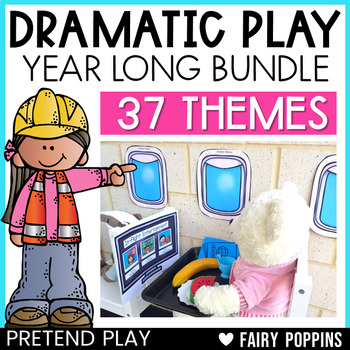 Preview of Dramatic Play Printables Bundle | Pretend Play Preschool, Pre-K, Kindergarten