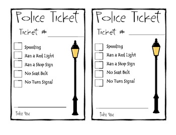 police ticket creator