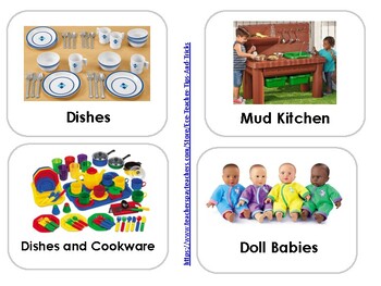 Dramatic Play Toy Labels * NAEYC Style Pre-K, Preschool and Child Care
