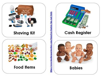 Preview of Dramatic Play Toy Labels * NAEYC Style Pre-K, Preschool and Child Care Toy Label