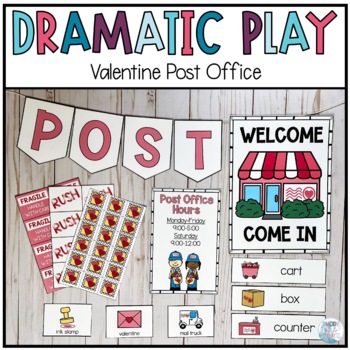 Dramatic Play Valentine Post Office by Rhody Girl Resources | TPT