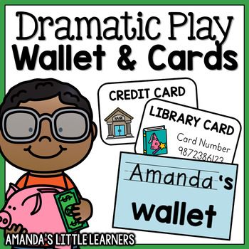 Preview of Dramatic Play Wallet and Cards