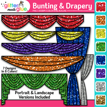 Preview of Drapery & Bunting Clipart: Graduation Open Curtain Theater Drama Clip Art PNG