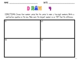 Draw 4 Math Warm up/Activity (Common Core - Math 2.OA.2)