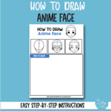 Draw Anime Face and HeadStep by Step Printable