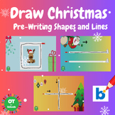 Draw CHRISTMAS THEME Pre-Writing Shapes & Lines