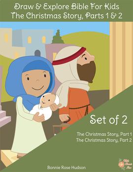 Preview of Draw & Explore Bible for Kids: The Christmas Story, Parts 1 & 2 (ESV)