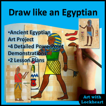 Preview of Draw Like an Egyptian: Ancient Egyptian Art Project