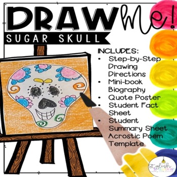 Preview of Draw Me!  Day of the Dead (Dia de los Muertos) Sugar Skull-Directed Drawing