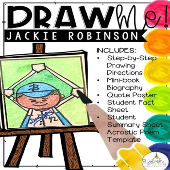 Preview of Draw Me! Jackie Robinson Directed Drawing | 