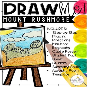 Preview of Draw Me! Mount Rushmore Directed Drawing CKLA Core Knowledge