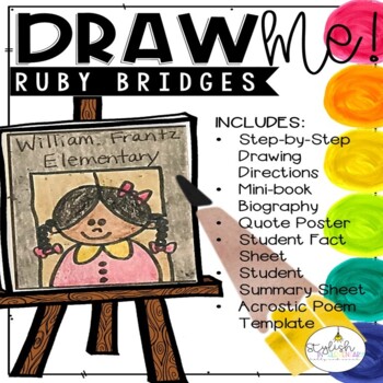 Preview of Draw Me! Ruby Bridges Directed Drawing | Women's History Month