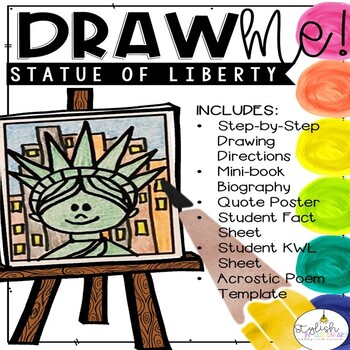 Preview of Draw Me! The Statue of Liberty Directed Drawing