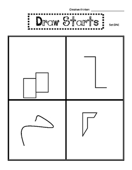 Preview of Draw Starts (10 Sets) for Creative Thinking