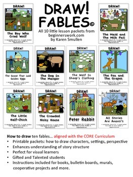 Preview of DRAW! TEN FABLES by Karen Smullen
