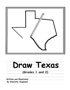 Preview of Texas - Draw Texas book - Grades 1 and 2 - symbols, facts, history