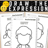 Draw The Expression Worksheets - Drawing Facial Expressions
