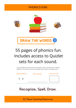 Preview of Draw The Words. Phonics. Spelling. Young Learners. ELA. Reading. Online. Digital