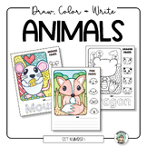 Draw & Write Animals 1 • Finish the Picture Pages • Fun Ar