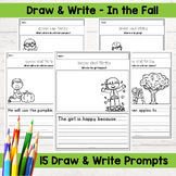 Draw & Write in the Fall Beginner Writing Prompts for Autumn