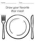 Draw Your Favorite Iftar Meal! Ramadan Worksheet for Kids