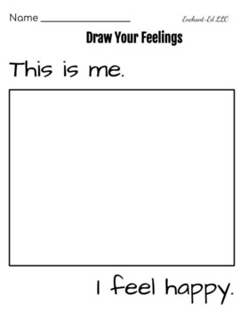 Preview of Draw Your Feelings - Happy